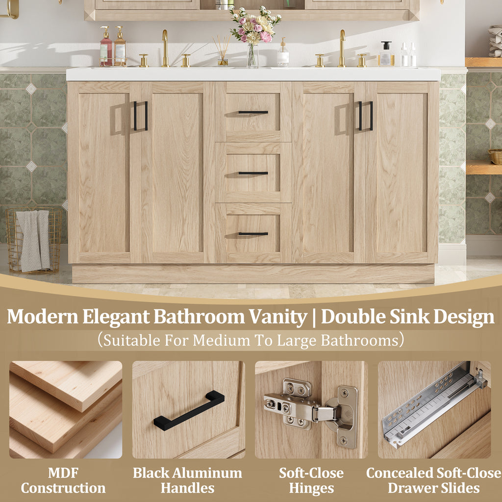 [variant:N848P000035N] Double-Sink Bathroom Vanity with Storage – 59-Inch image 17