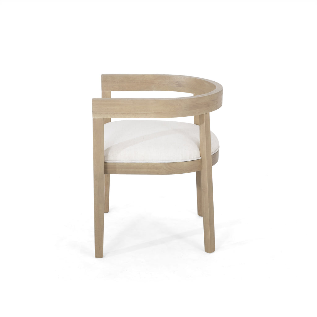 [variant:N872P268260A] Set of 2 Modern Beige Upholstered Dining Armchairs image 5