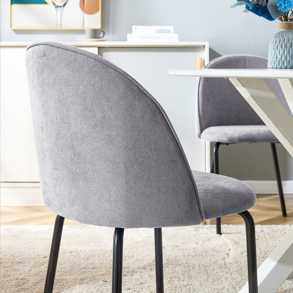 [variant:W3808P403942] Set of 2 Gray Dining Chairs image 6