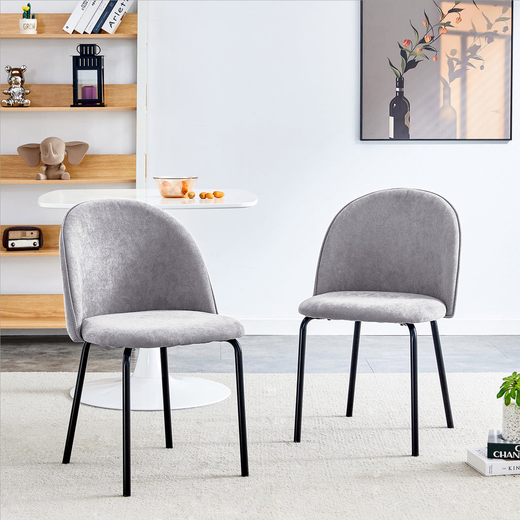[variant:W3808P403942] Set of 2 Gray Dining Chairs image 1