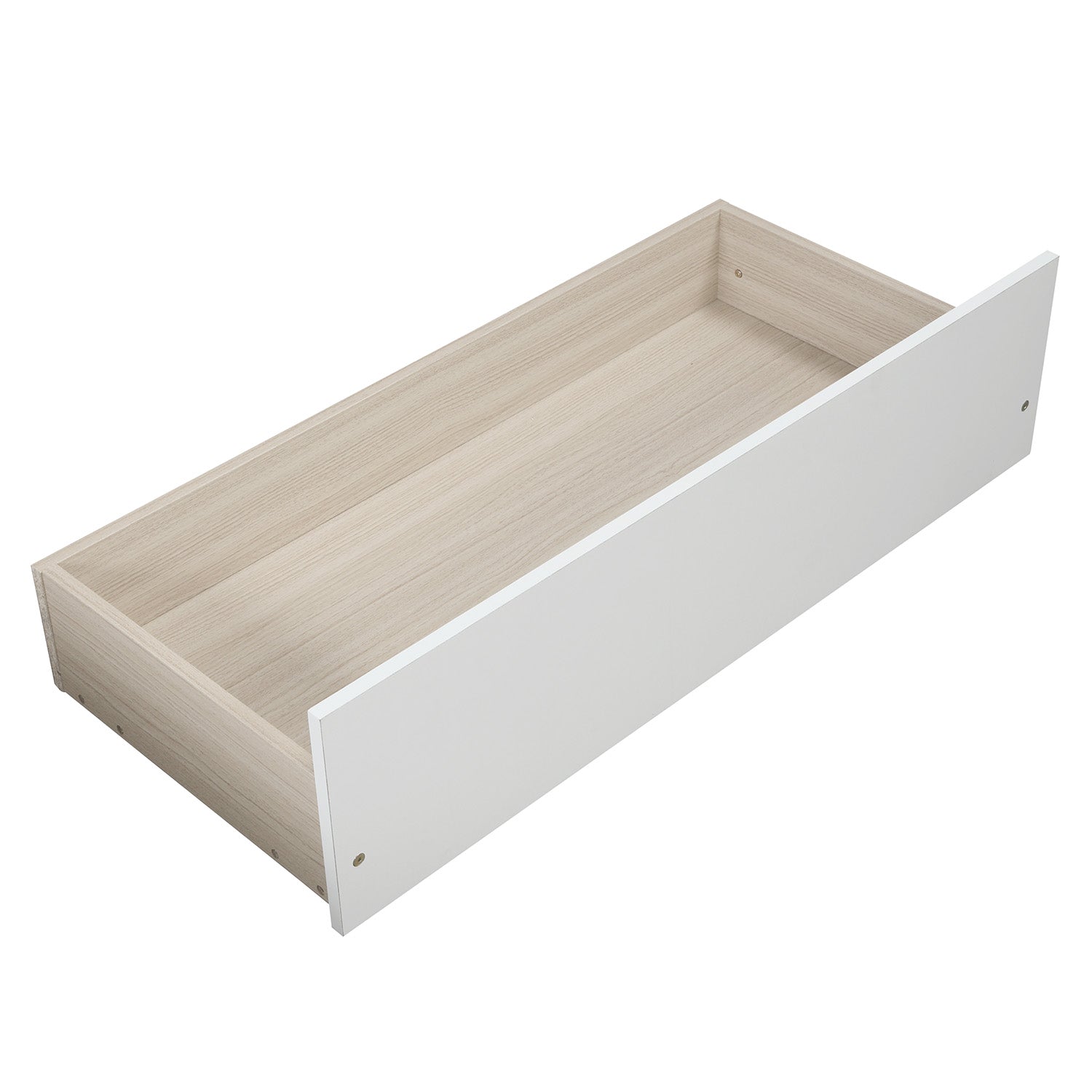 [variant:N850P475817K] Twin Platform Bed with 2 Storage Drawers – White image 8