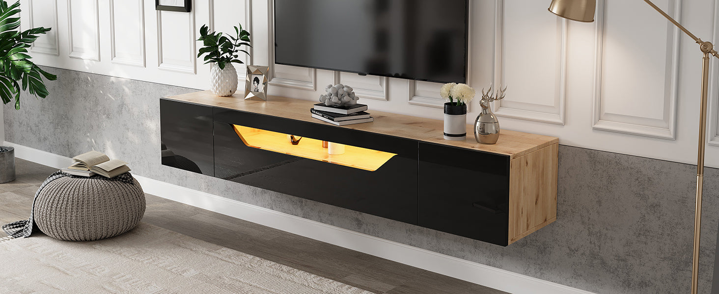 [variant:N892P428793Z] Floating LED TV Stand with Storage image 20
