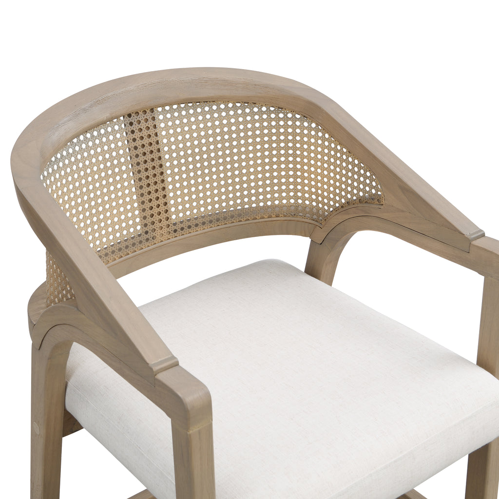 [variant:N872P359330A] Set of 2 Light Ash Rattan Counter Stools image 9