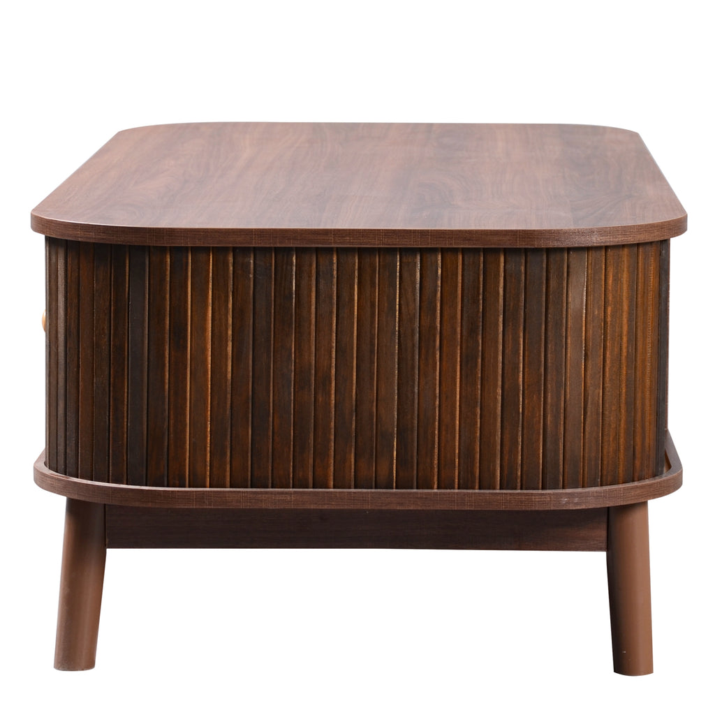 [variant:N875P360725N] Natural Rattan Coffee Table with Sliding Doors image 25