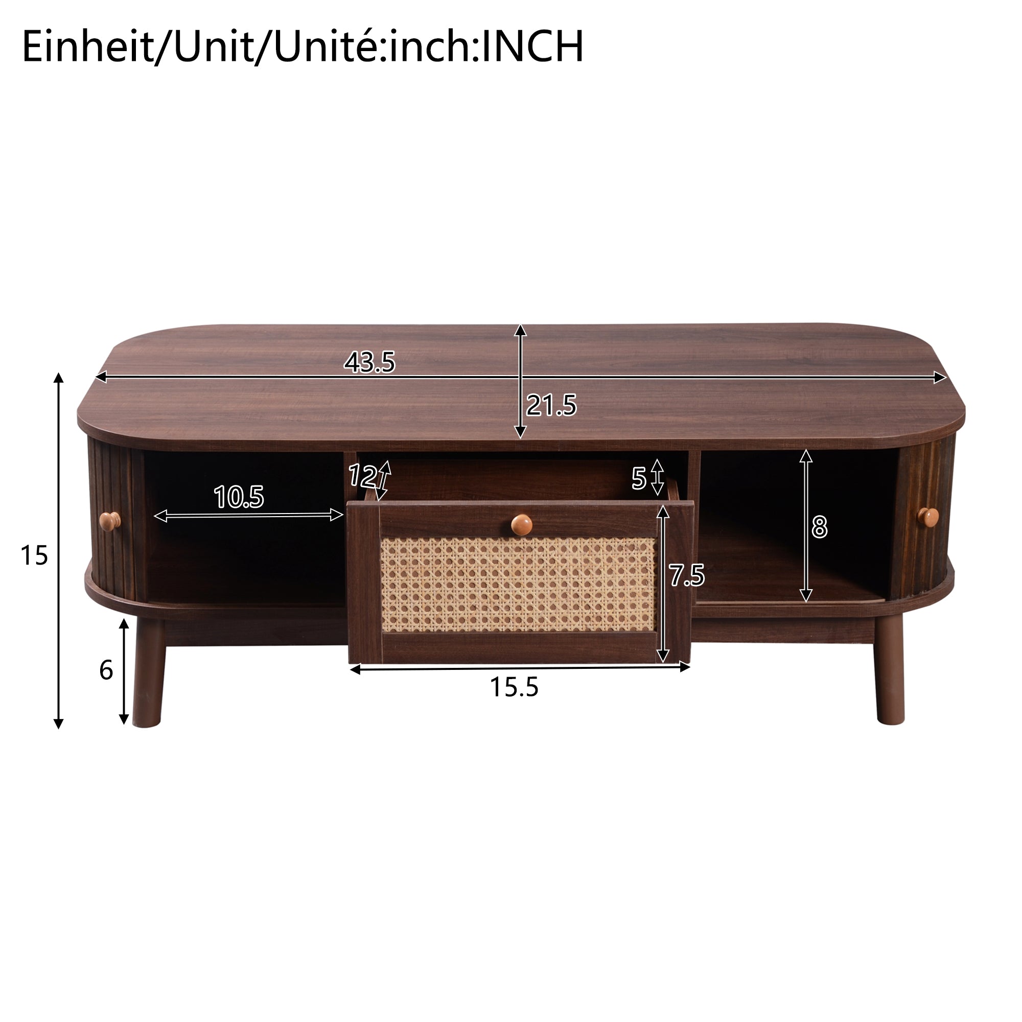 [variant:N875P360725N] Natural Rattan Coffee Table with Sliding Doors image 6