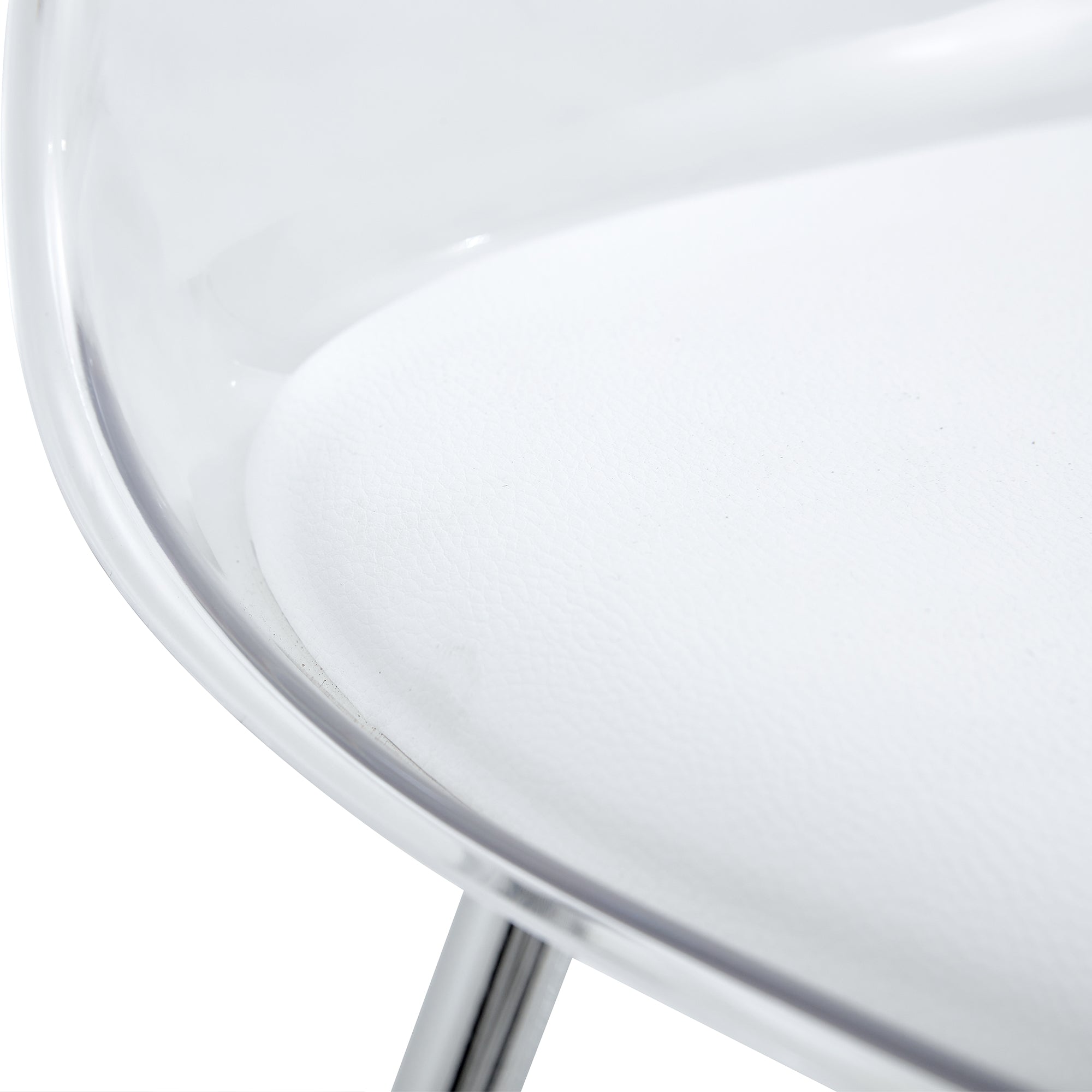 [variant:W3806P404769] Modern Upholstered Bar Chairs – White & Silver image 25