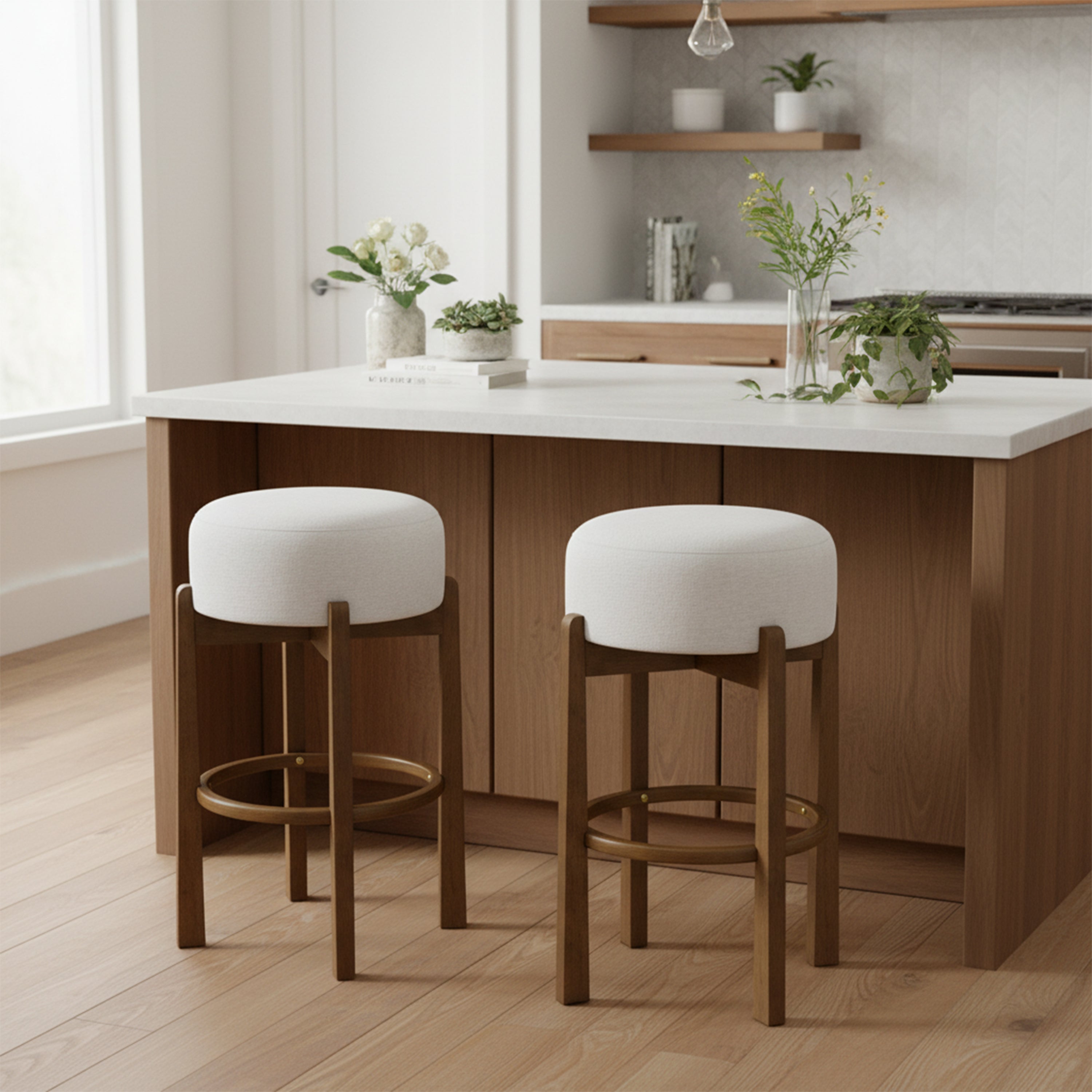 [variant:N897P443708D] Vera Upholstered Bar Stools – Set of 2 image 1