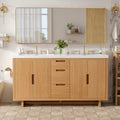 [variant:N848P000022N] Double-Sink Bathroom Vanity with SMC Sink – 59.3-Inch image 1
