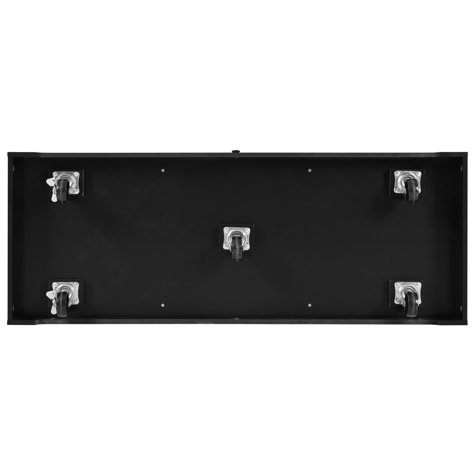 [variant:N853S000006B] Dual-Drop-Leaf Rolling Kitchen Island – Black, 55.75-Inch image 33