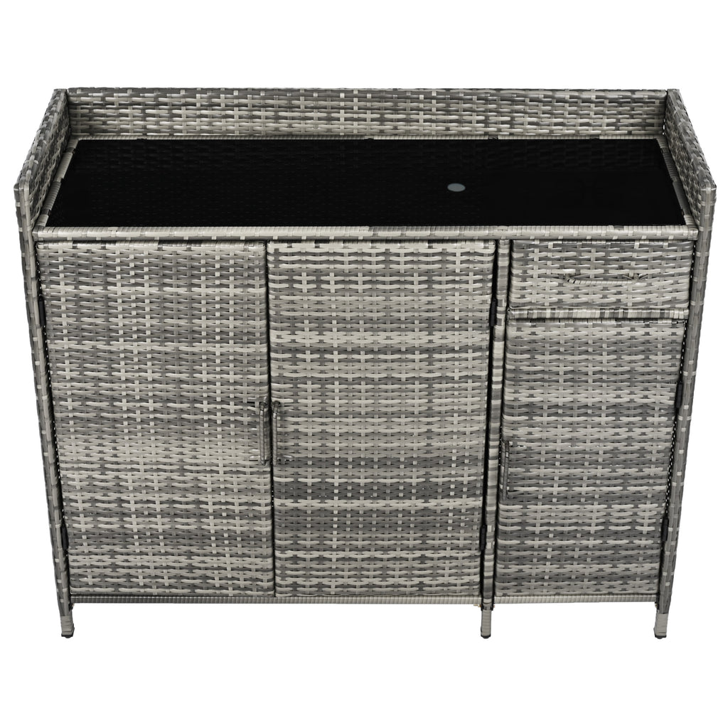 [variant:N853P387142G] Wicker Outdoor Storage Bar Cabinet – 47.5-Inch image 27
