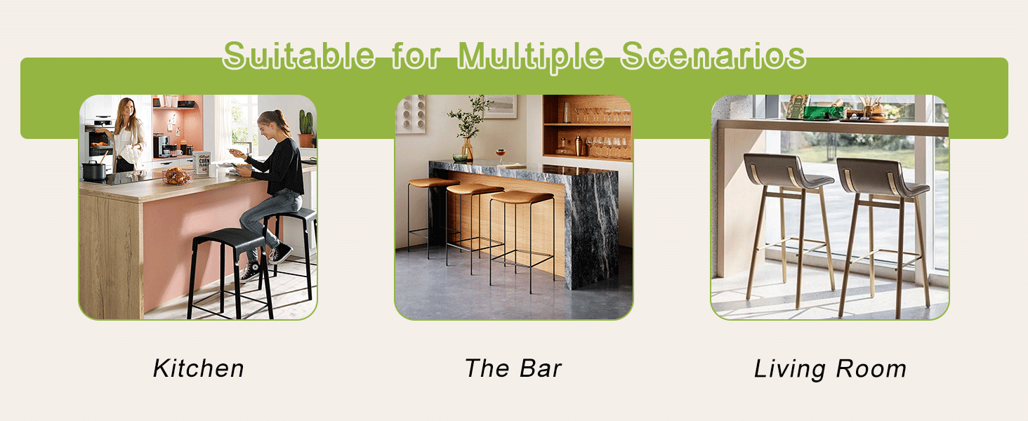 [variant:W3806P404776] 360° Swivel PU Leather Bar Stools – Set of 2 image 12