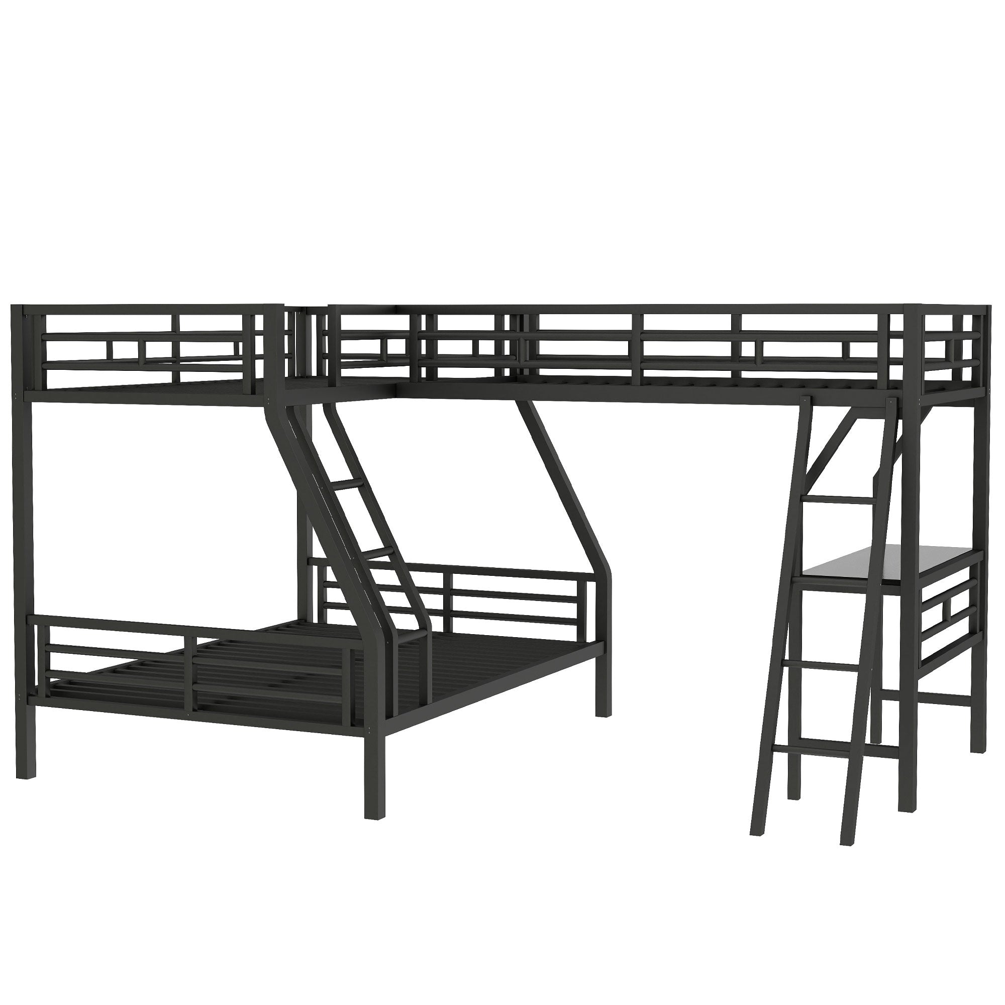 [variant:N8470000606B] Twin-over-Full Bunk and Twin Loft Bed with Desk image 19