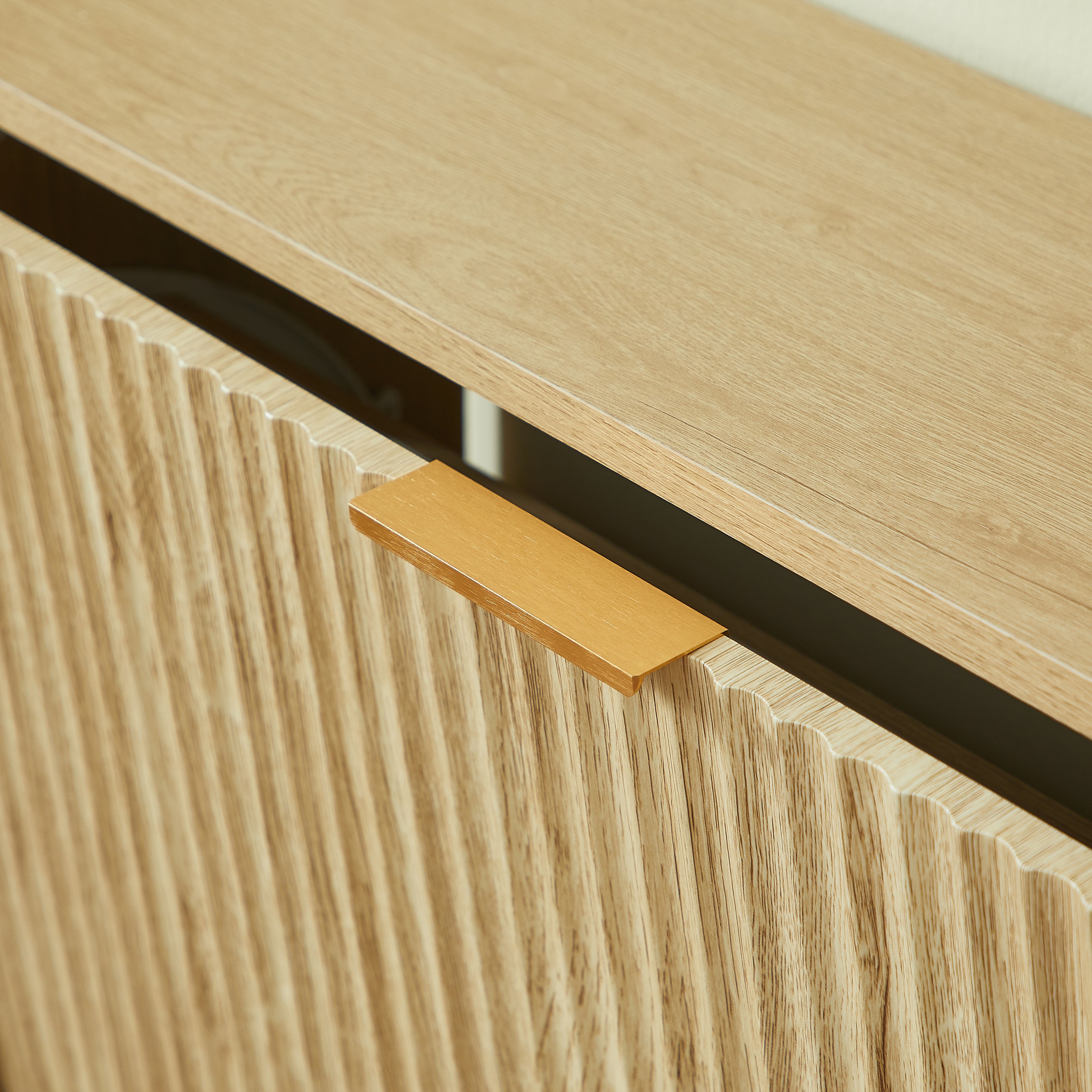 [variant:W5078P443404] Modern Oak Fluted Shoe Cabinet image 19