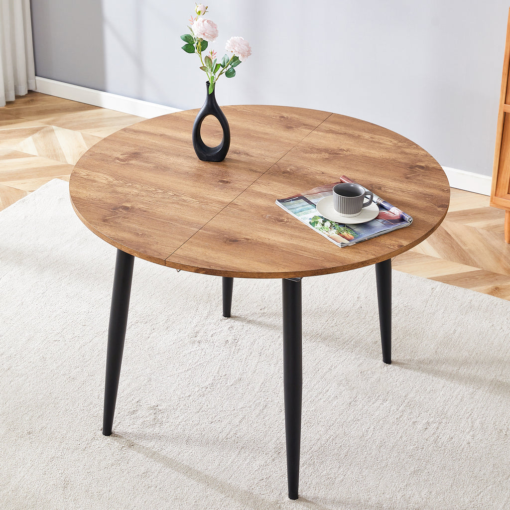 [variant:W3806S00005] Extendable Wood-Look Dining Table image 3