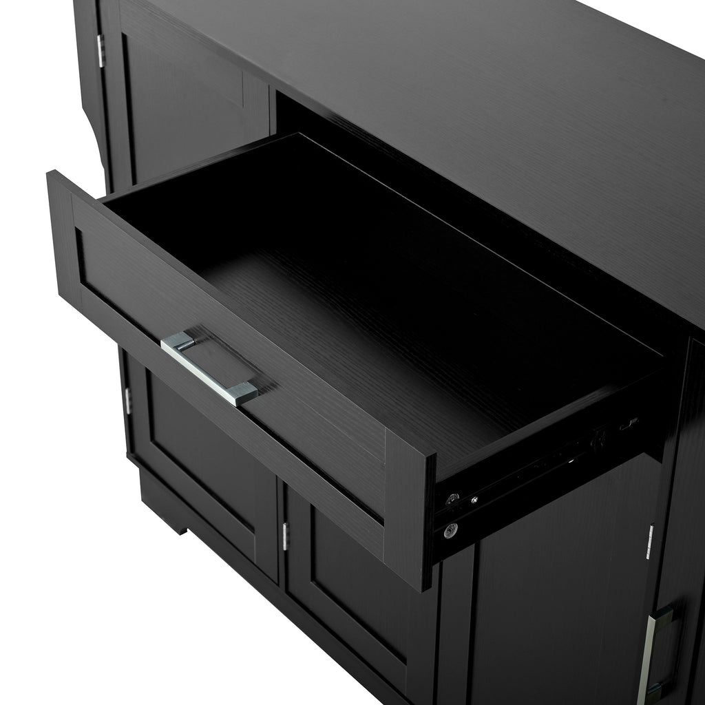 [variant:N889P443144B] Modern 4-Door Sideboard with Drawer image 17