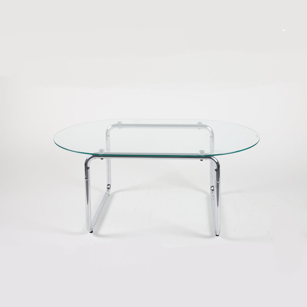 Curved Tempered-Glass Coffee Table — [variant:W3738P499157] Transparent image 7