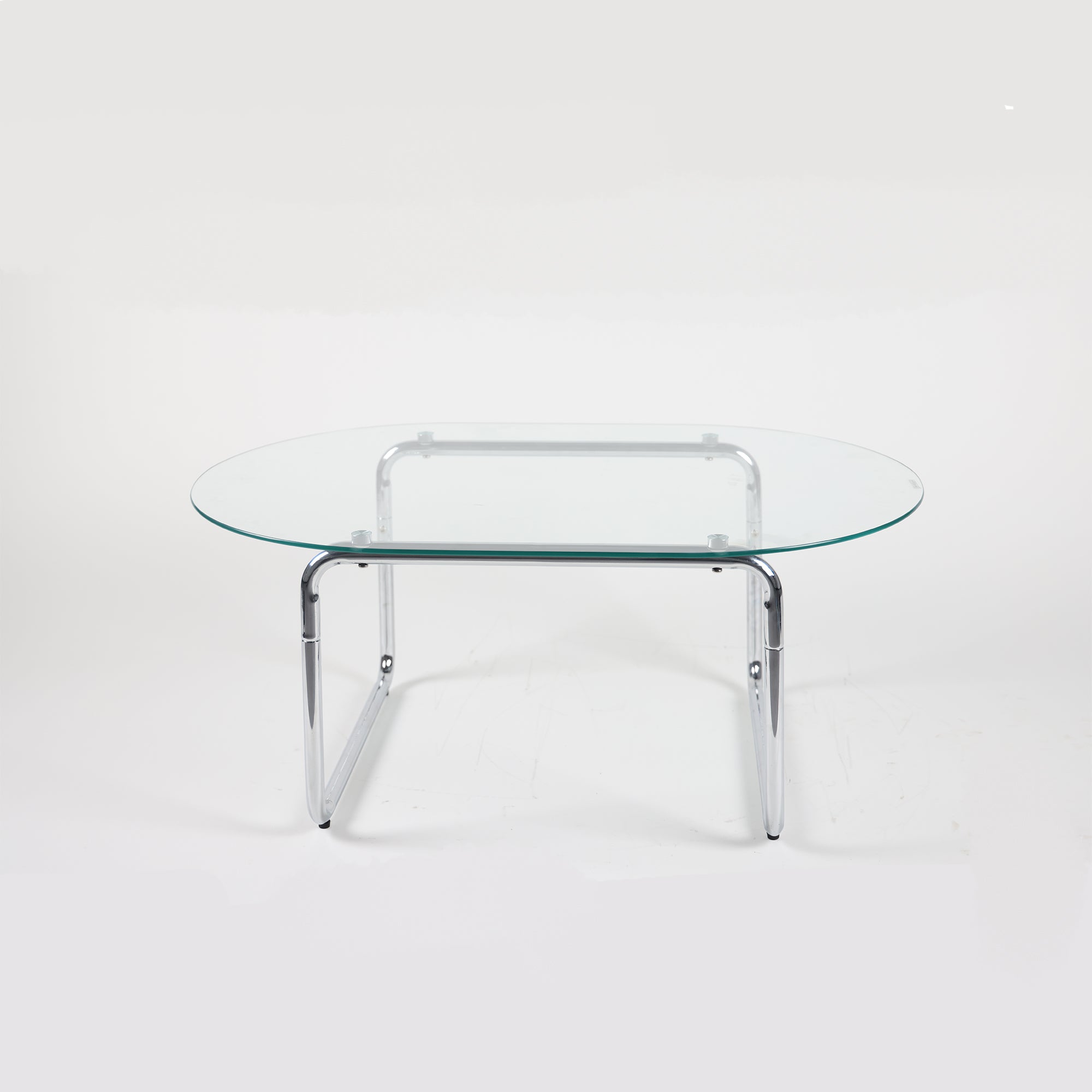 Curved Tempered-Glass Coffee Table — [variant:W3738P499157] Transparent image 7