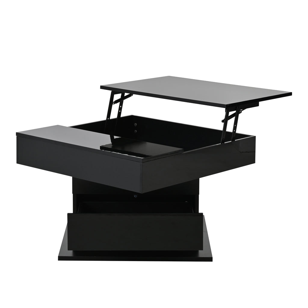 [variant:N892P423296B] Black 360° Rotating Lift-Top Coffee Table image 43