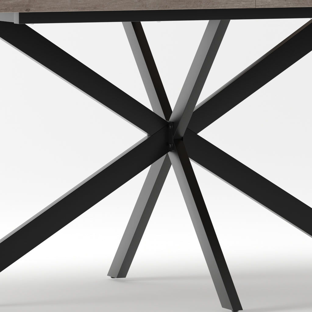 Extendable Dining Table with Hidden Storage – 55–71 Inch — [variant:W3679P437342] Gray image 13