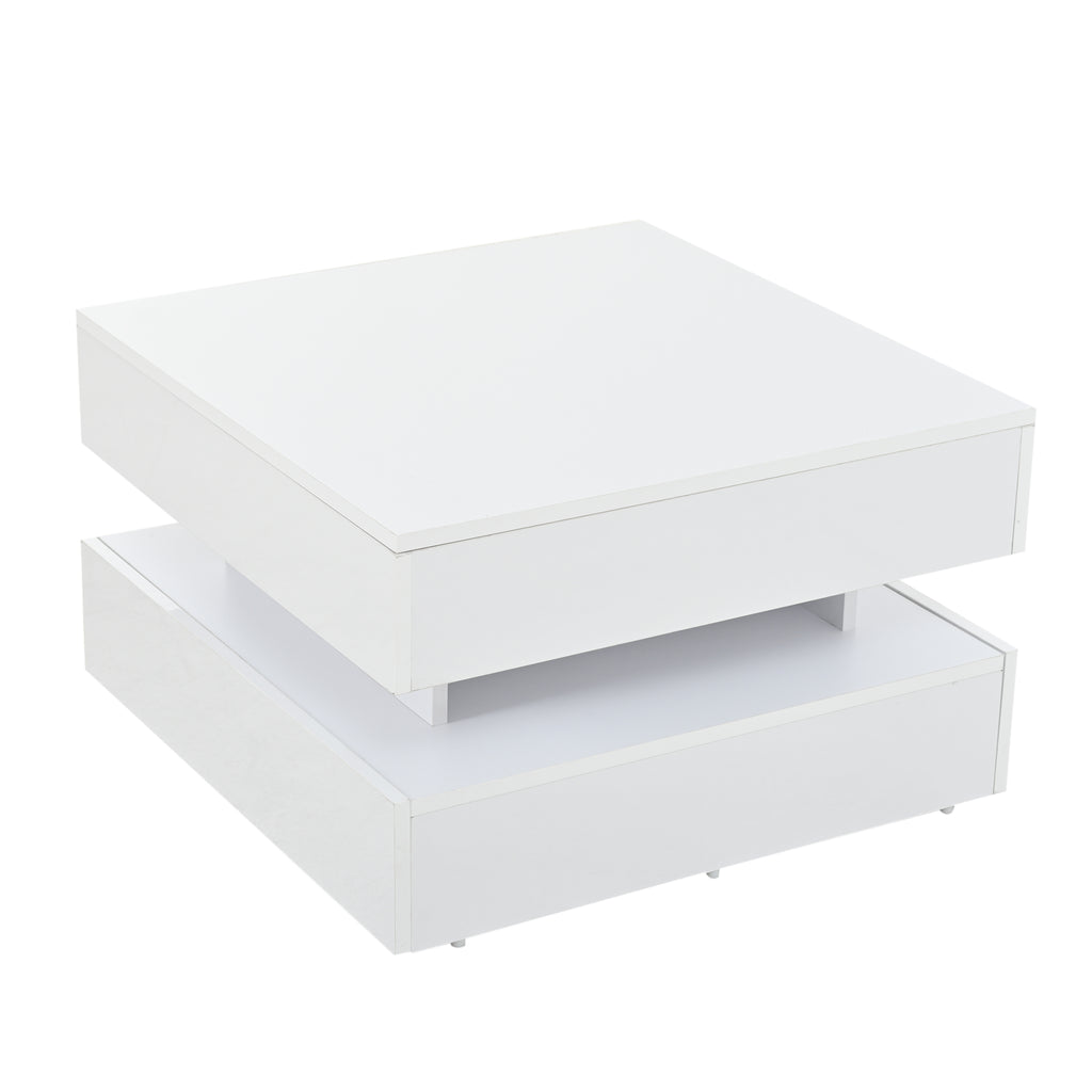 [variant:N892P407973W] White Lift-Top LED Coffee Table with 2 Drawers image 16