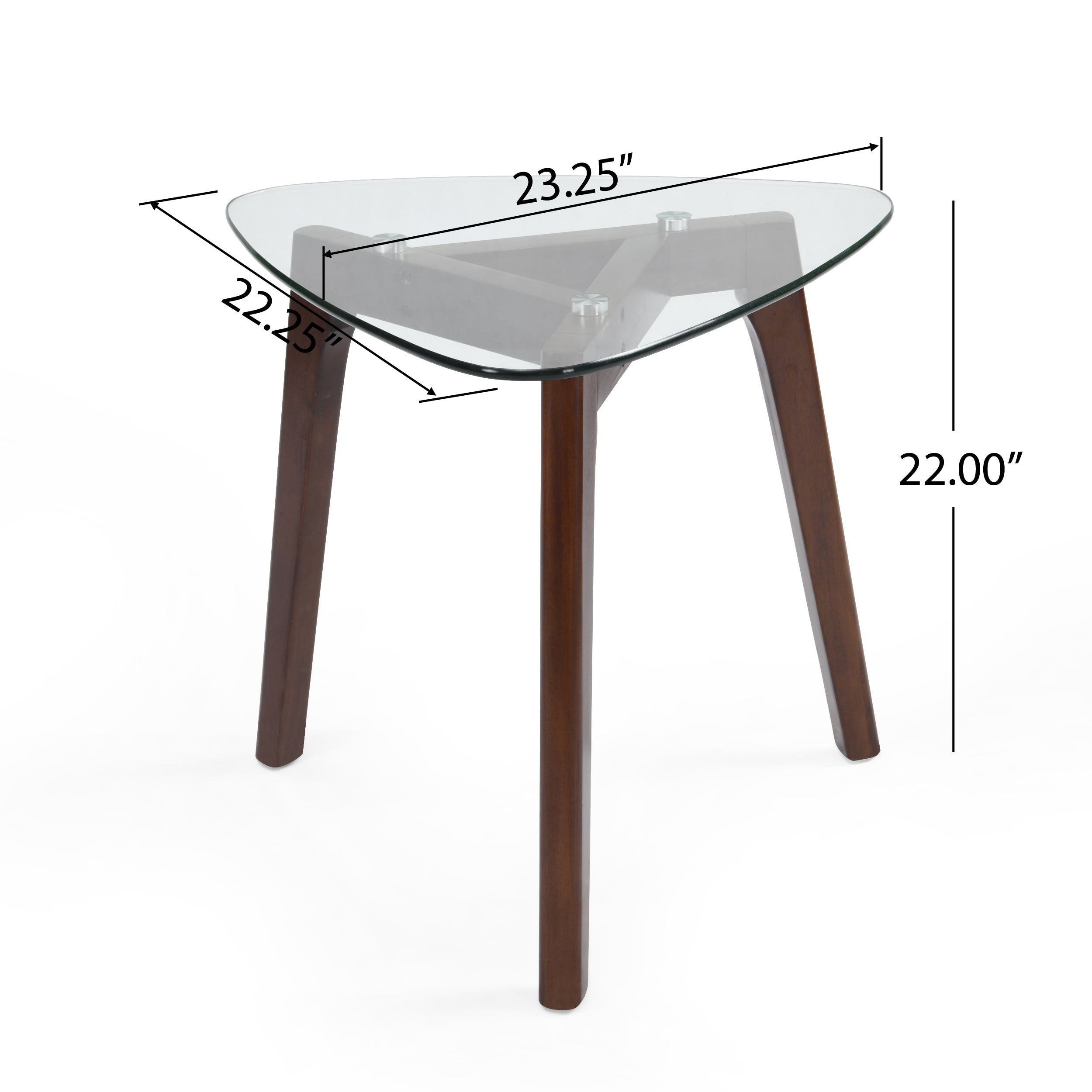 [variant:N872P268275T] Triangular Glass-Top Side Table – Walnut image 5