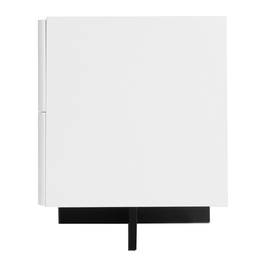 [variant:GA0014S] Modern TV Stand with 3 Doors and 2 Drawers – Black and White image 12