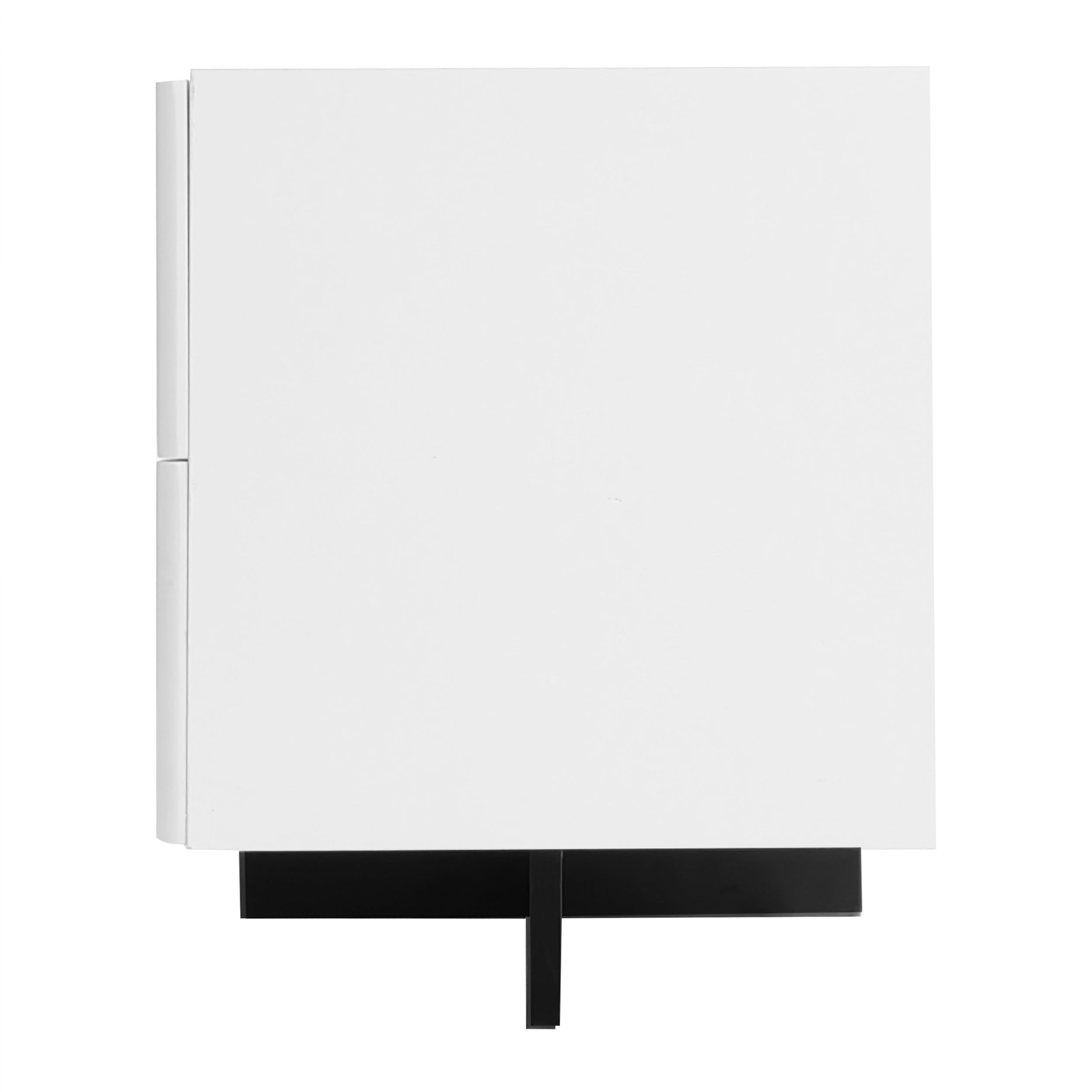 [variant:GA0014S] Modern TV Stand with 3 Doors and 2 Drawers – Black and White image 12