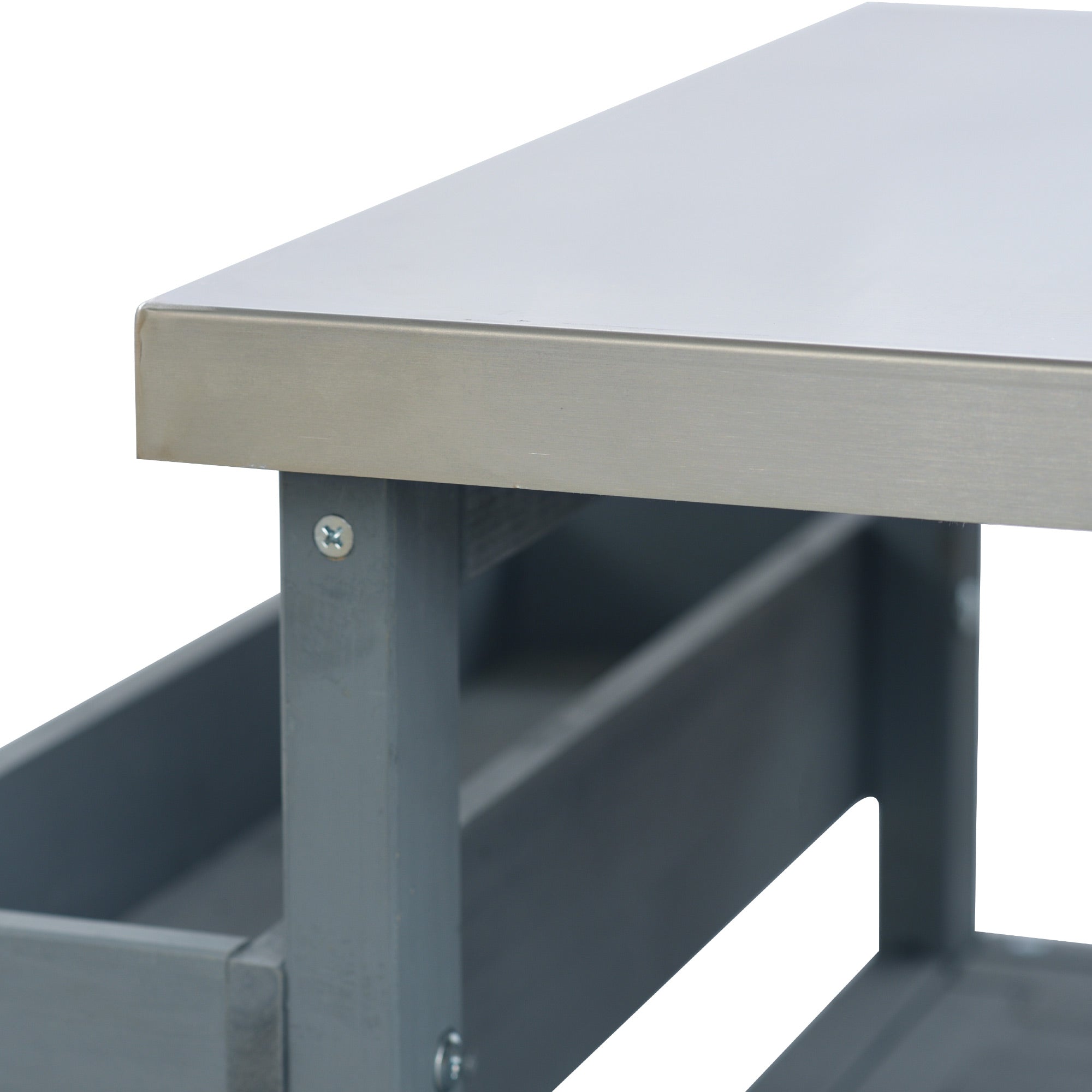 [variant:N853P386114G] Outdoor Grill Cart with Stainless Steel Top – Gray and Blue, 50.25-Inch image 29
