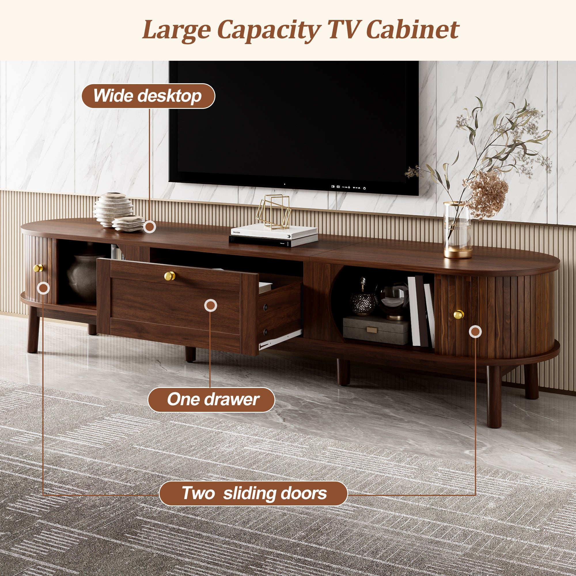 [variant:N875P452044N] Walnut TV Stand with Sliding Doors – 67-Inch image 11