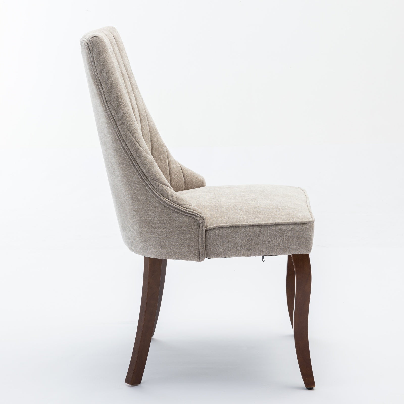 [variant:W5755P474631] Rayon Set of 2 Beige Fabric Dining Chairs image 5