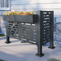 [variant:W540P199945] 3-Panel Outdoor Air Conditioner Privacy Fence – 4 × 2 ft image 1