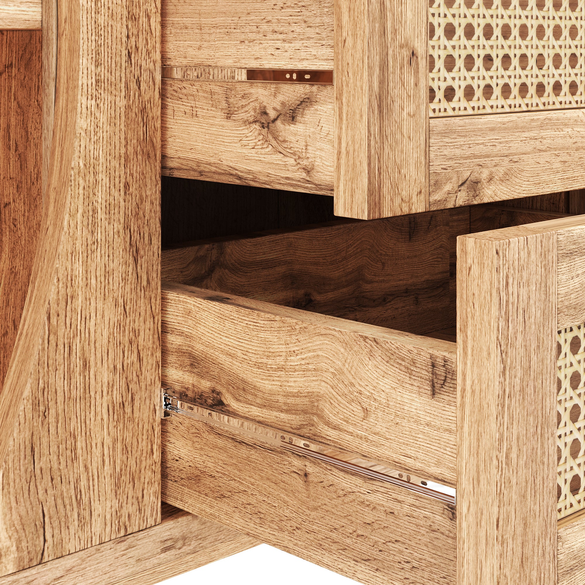 [variant:GA0005O] Rattan Sliding-Door Sideboard – Wood Tone image 21