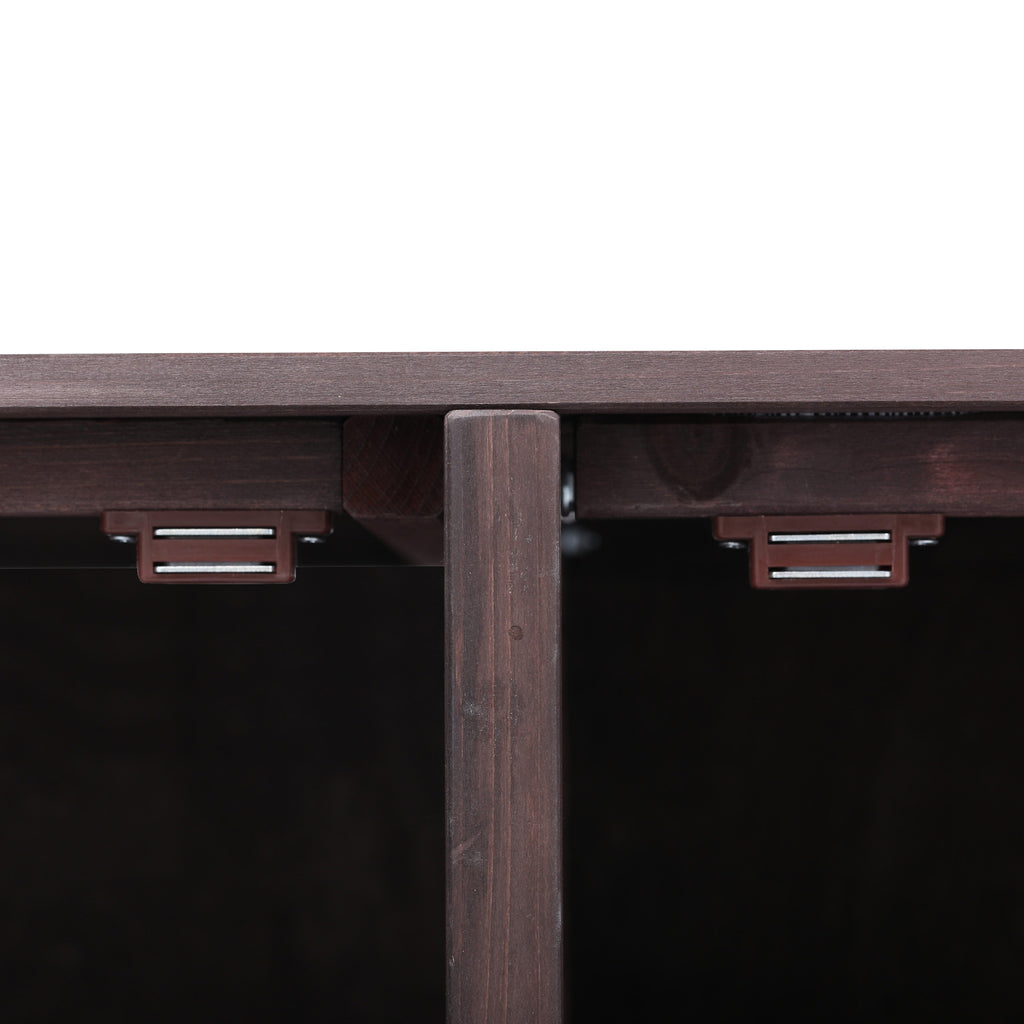 [variant:N853P386135Z] Outdoor Grill Cart with Raised Shelf – Dark Brown, 53.3-Inch image 36