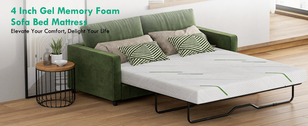 [variant:W3686P477347] Queen Memory Foam Sofa Bed Mattress – 3-Inch, White image 10