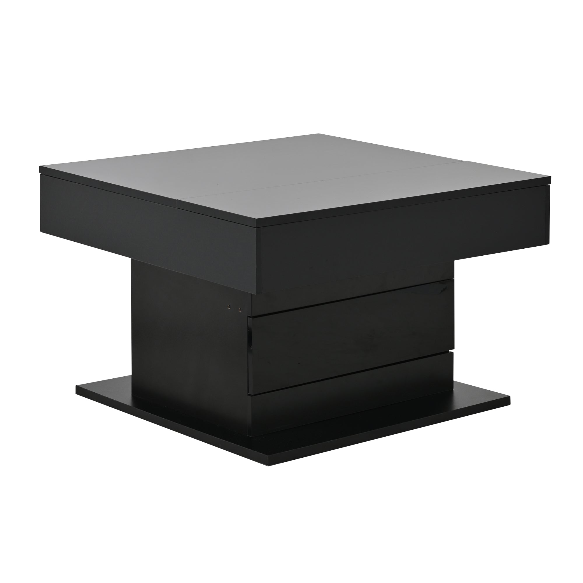[variant:N892P423296B] Black 360° Rotating Lift-Top Coffee Table image 8