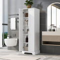 [variant:N855P416349K] Two-Door Storage Cabinet with Adjustable Shelf – White image 1