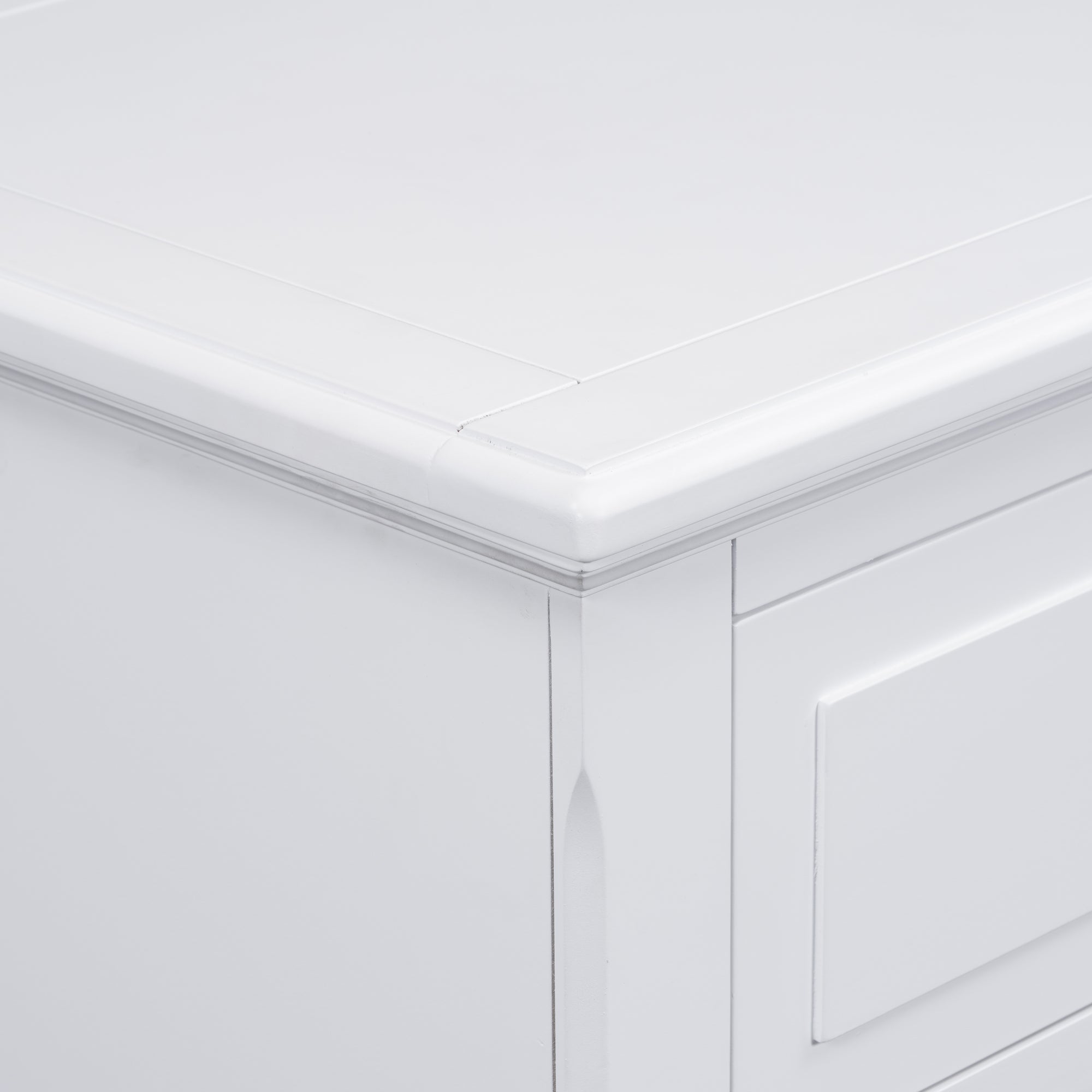 3-Drawer Painted Nightstand – 28-Inch — [variant:N889P444140K] White image 11