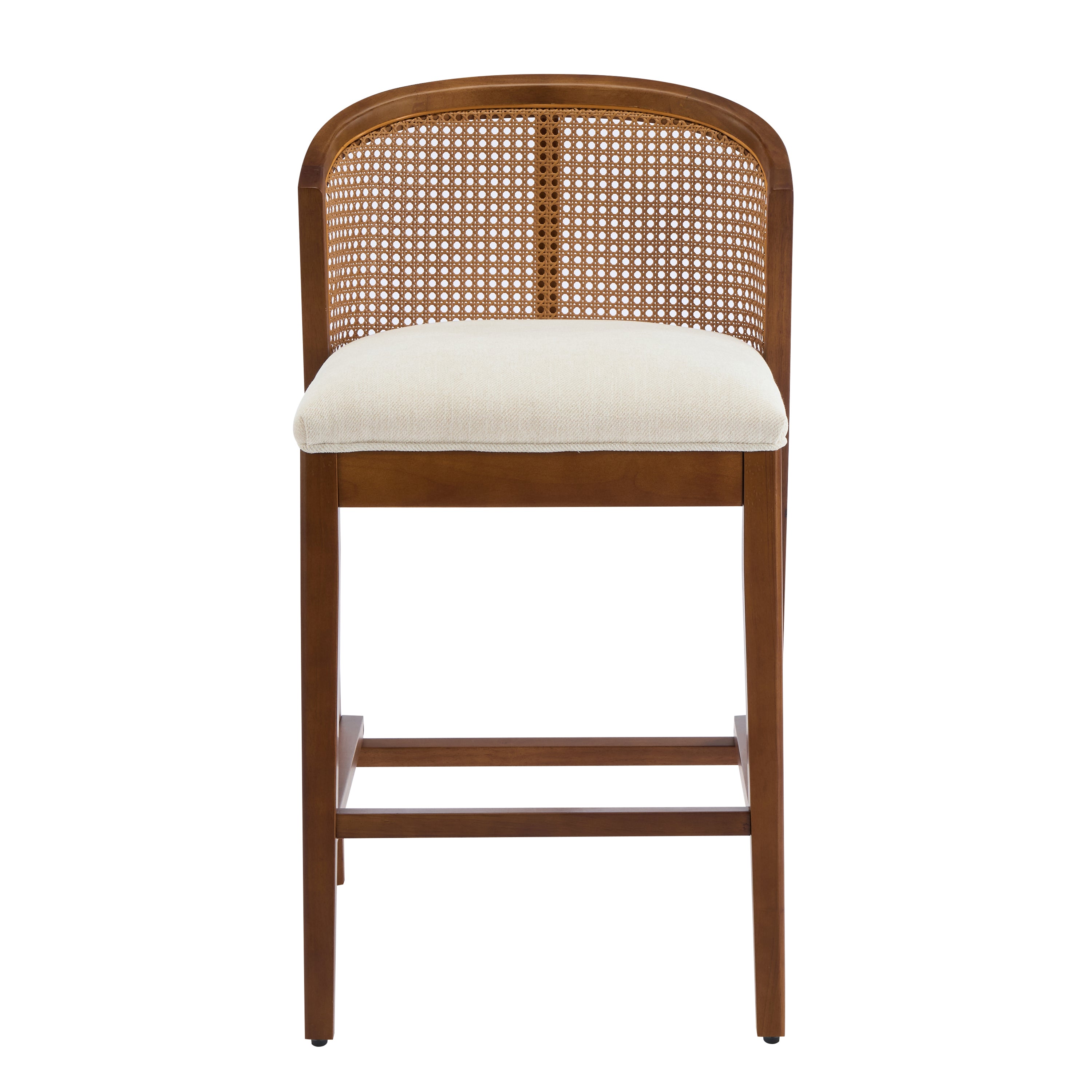 Upholstered Wood Counter Stools – Sets of 2 or 4 — [variant:N897P439502W-S4] Beige,Walnut image 5