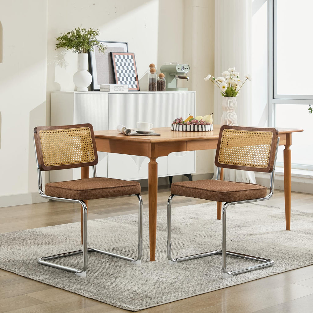 Coffee Rattan-Back Dining Chairs – Set of 2 — [variant:W5755P512975] Rattan-Back Dining Chairs – Set of 2 image 16