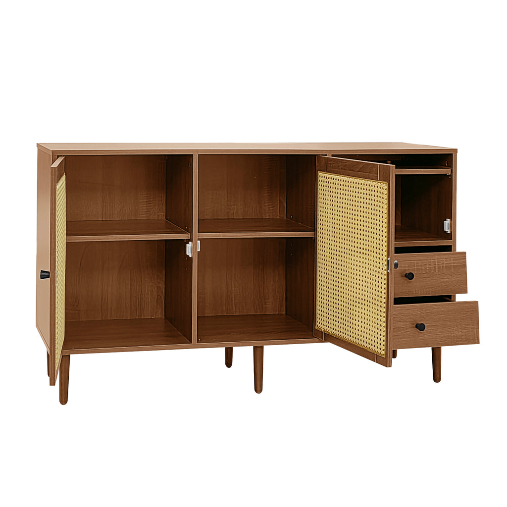 [variant:GA0013N] Country-Style Rattan-Door Sideboard image 22