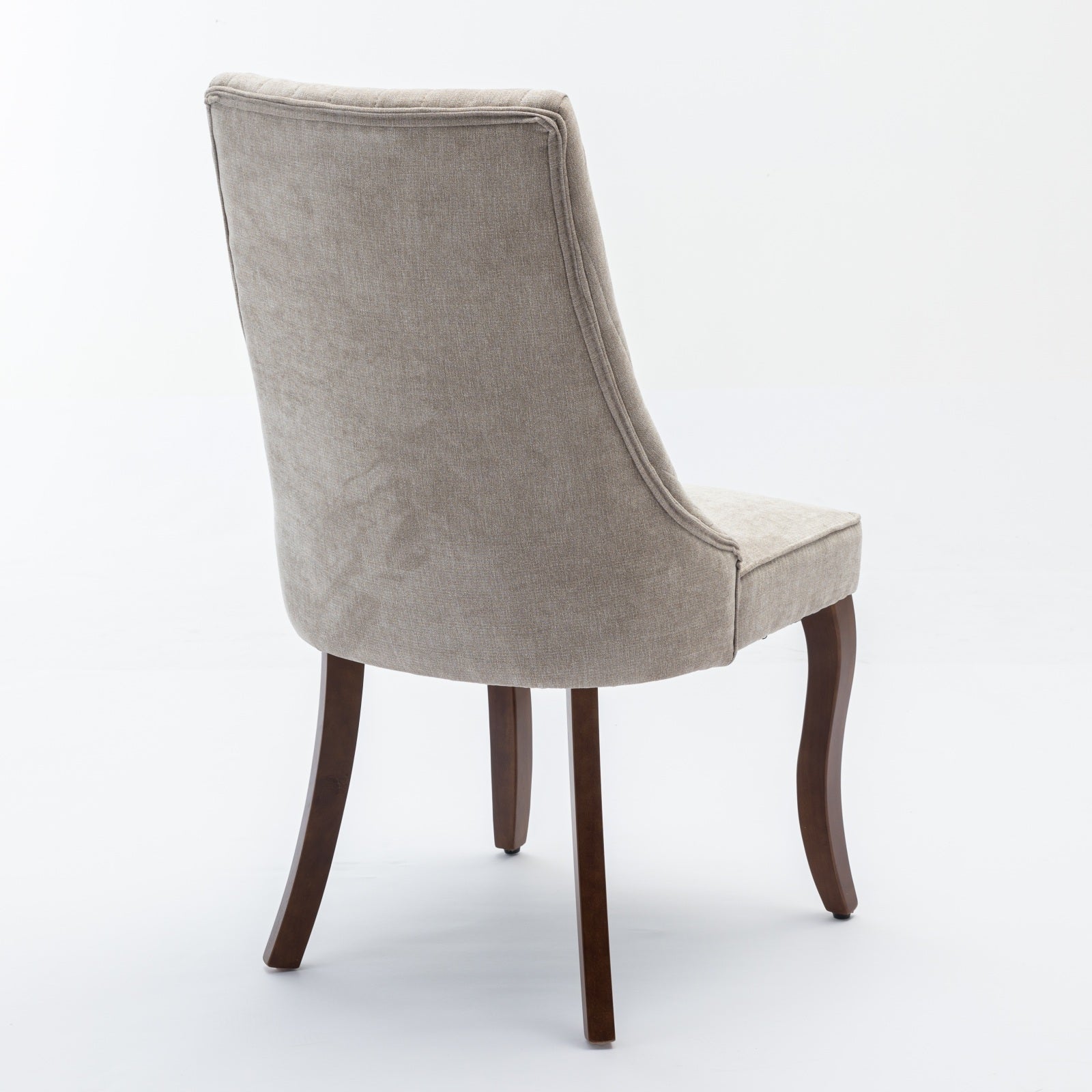 [variant:W5755P474631] Rayon Set of 2 Beige Fabric Dining Chairs image 6