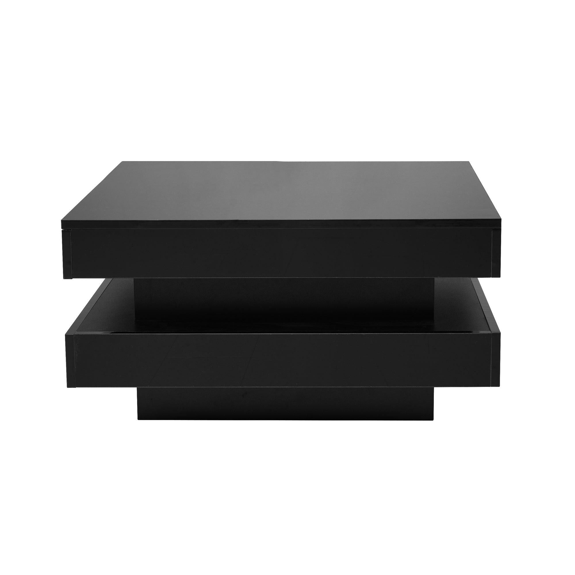 [variant:N892P423297B] Square High-Gloss LED Coffee Table with Rotating Top image 34