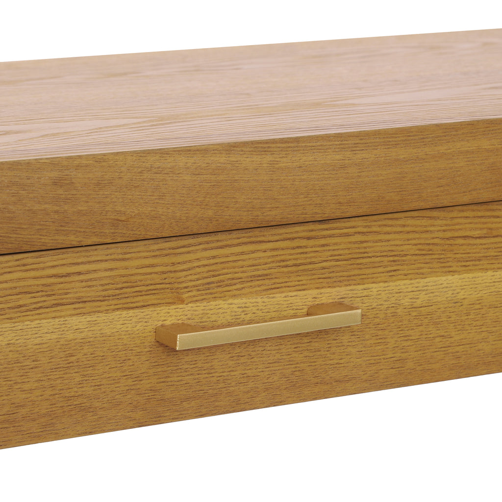 Farmhouse Console Table with Drawers & Storage Shelf — [variant:N876P351923D] Natural image 11