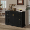 [variant:N889P443160B] Sideboard with 2 Doors, 6 Drawers & Power Outlet image 1