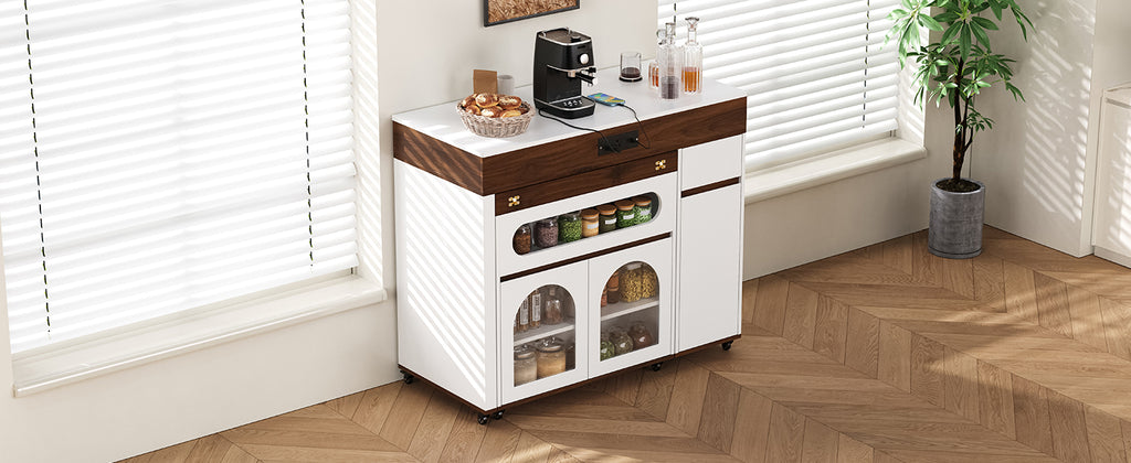 [variant:XW000029AAD-CA] Creamy White,Walnut image 2