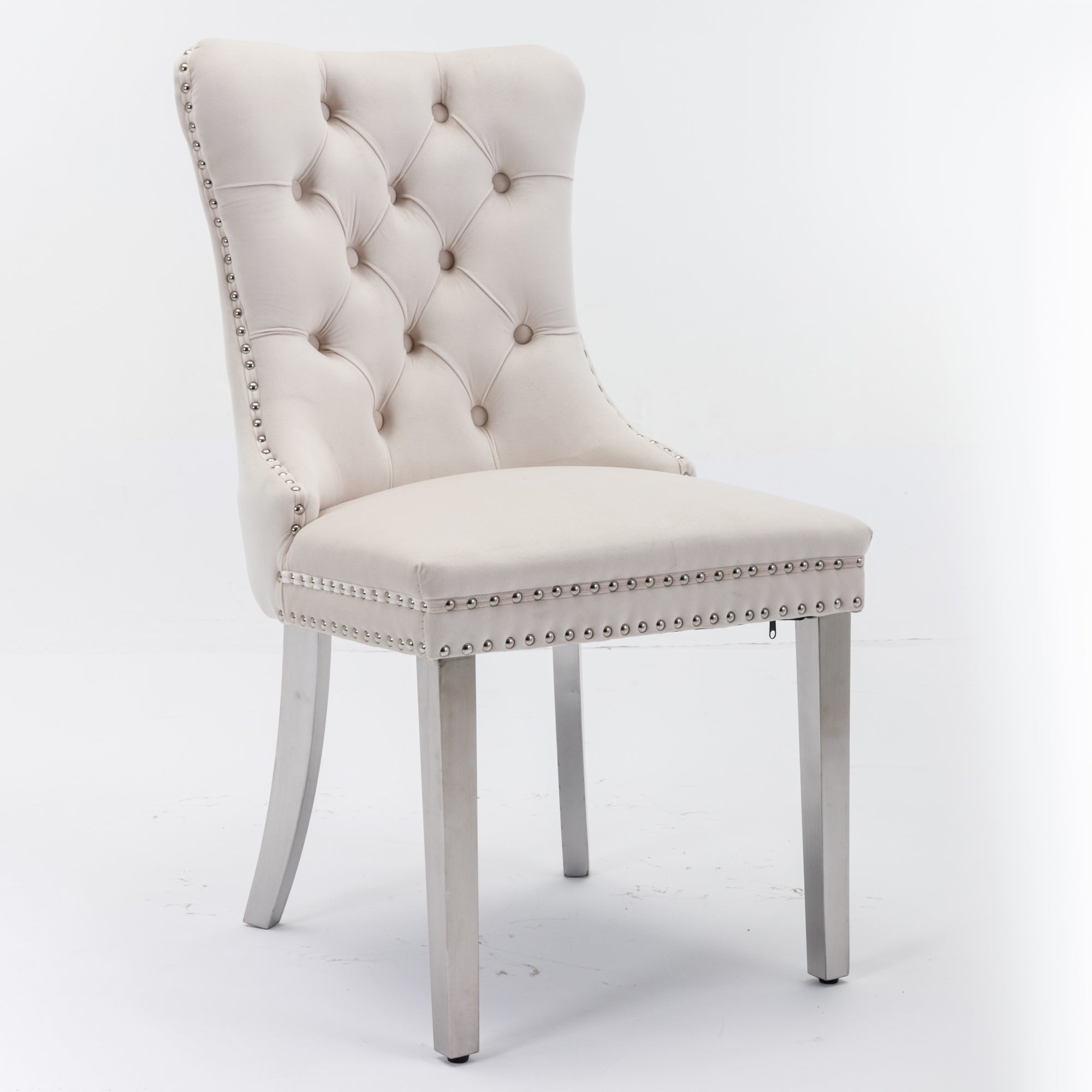 [variant:W5755P474574] Tufted Velvet Dining Chairs – Set of 2 image 3
