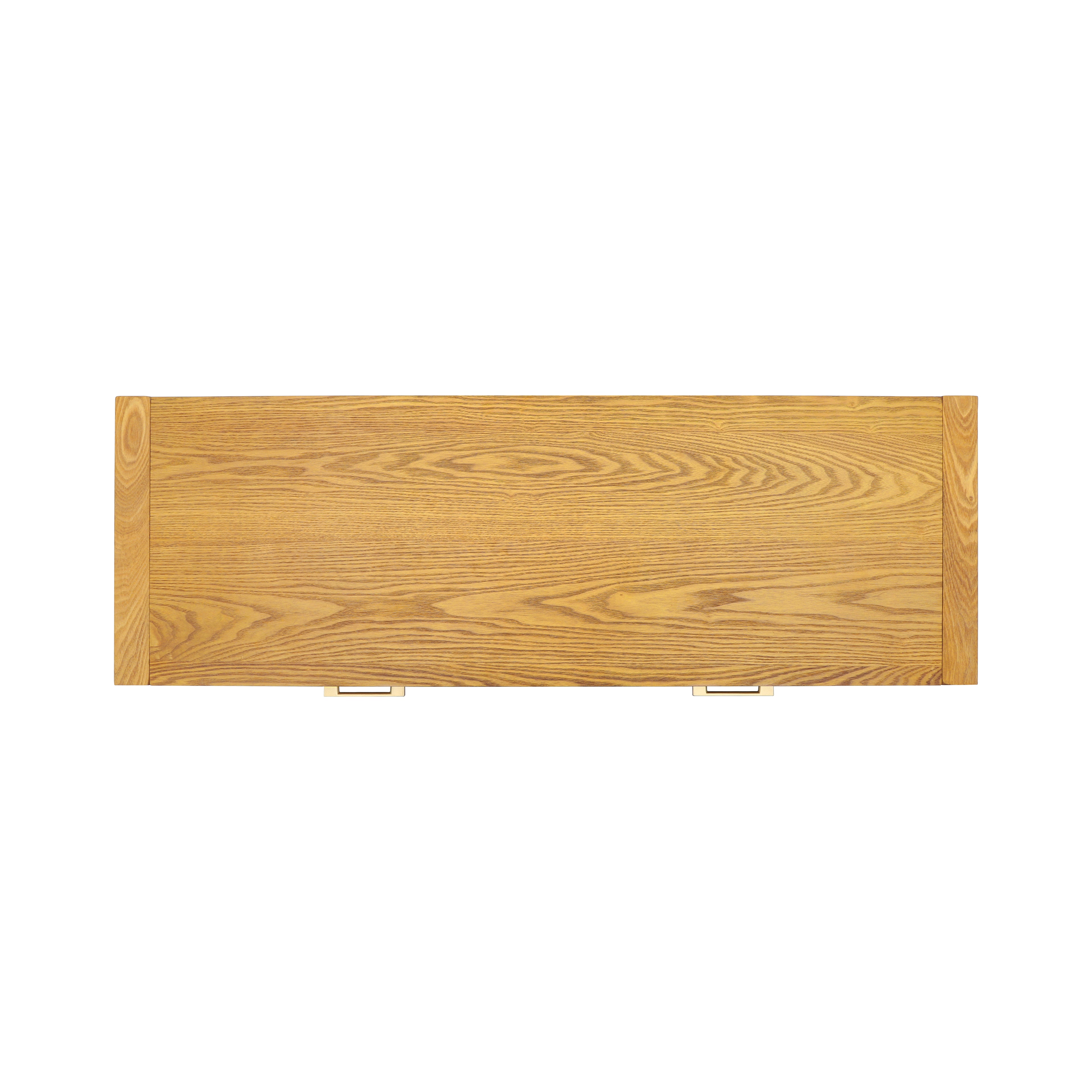Farmhouse Console Table with Drawers & Storage Shelf — [variant:N876P351923D] Natural image 8