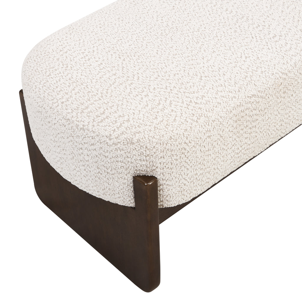 [variant:N891P440167D] Bouclé Bench Ottoman – Beige image 7