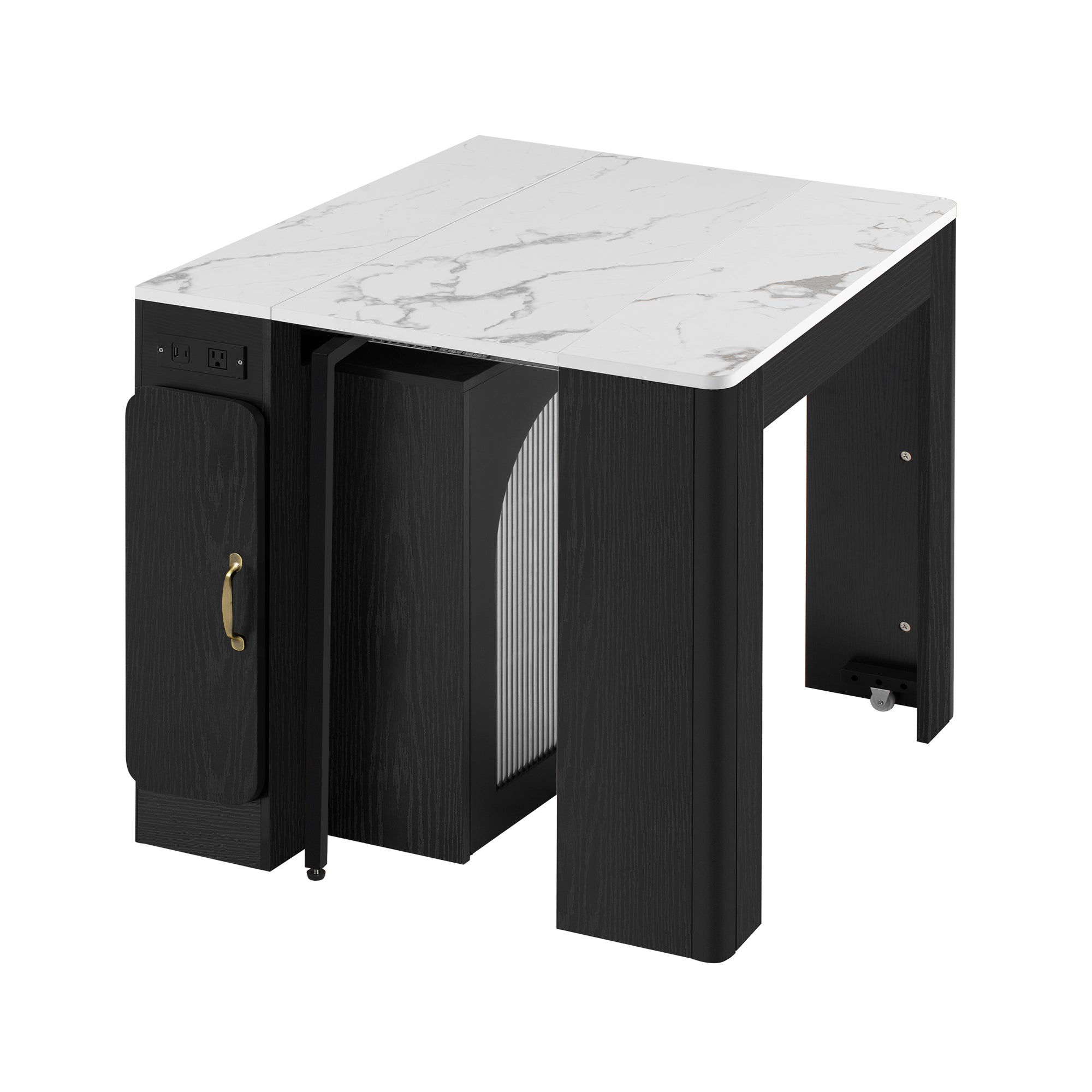 [variant:XW000024AAB-CA] Rolling Kitchen Island with Extendable Dining Table image 37