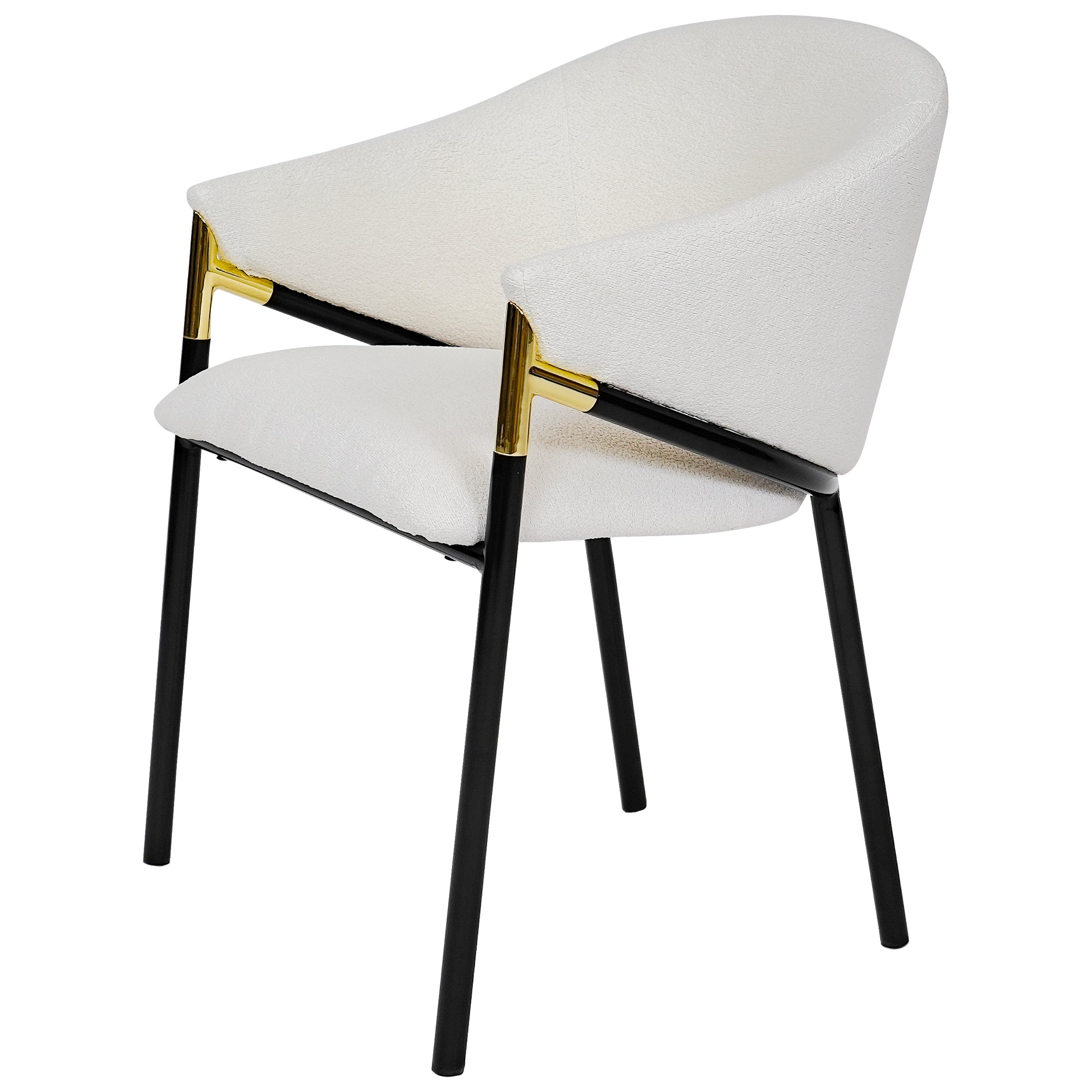 [variant:N876P313041A] Set of 2 Modern Upholstered Dining Chairs – White image 7